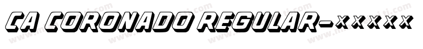CA Coronado Regular字体转换